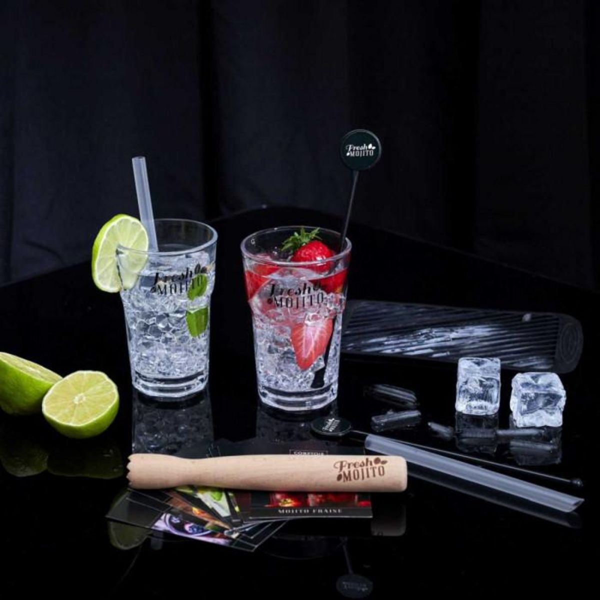 Paris Prix Coffret Mojito Avec Recette  Fresh  40cm Multicolore