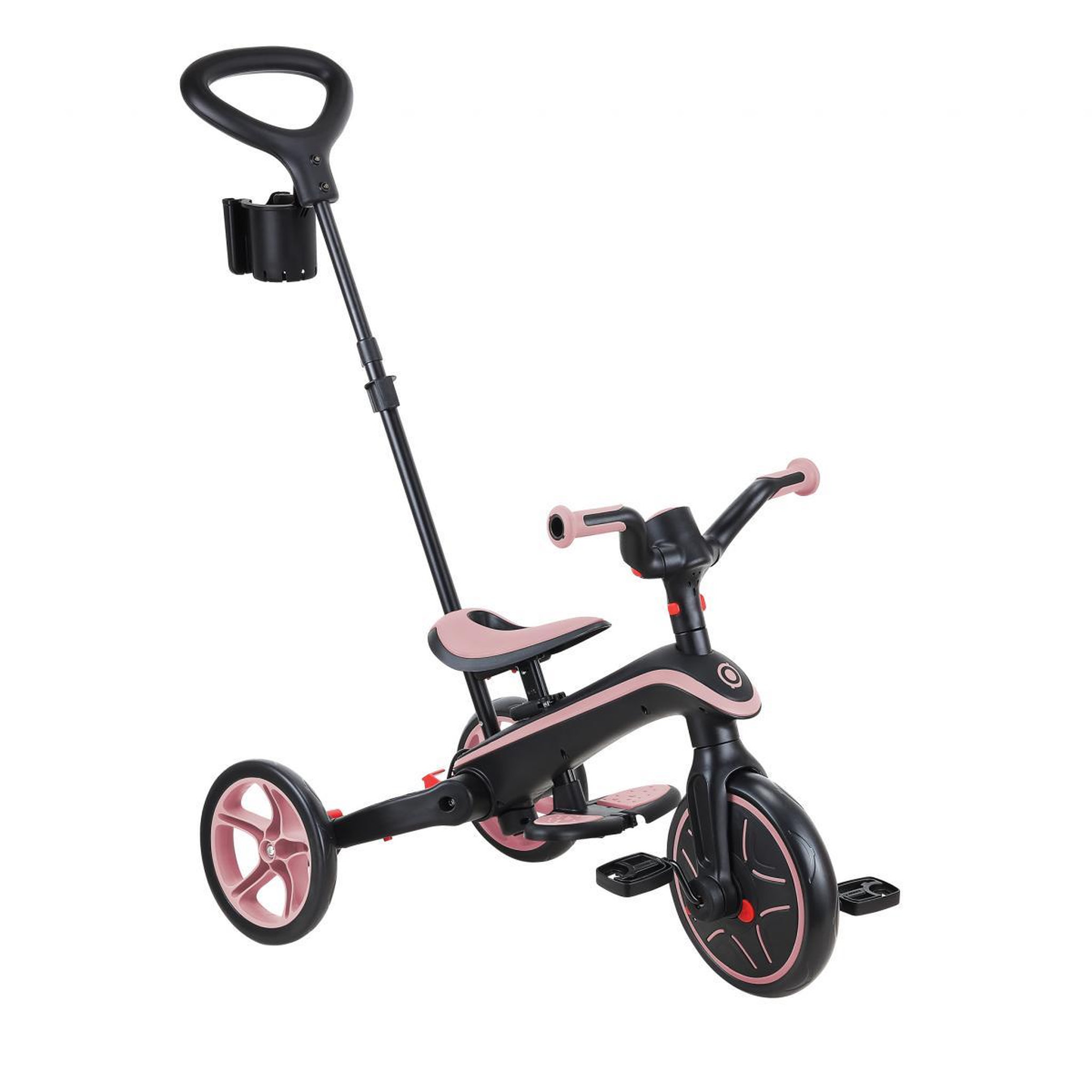 Voir la diapositive 2 : Globber Tricycle Trike Explorer Foldable 4 En 1 Rose pastel