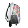 Voir la diapositive 3 : Bagtrotter BAGTROTTER Sac à dos à roulettes Offshore Grise Fleurs