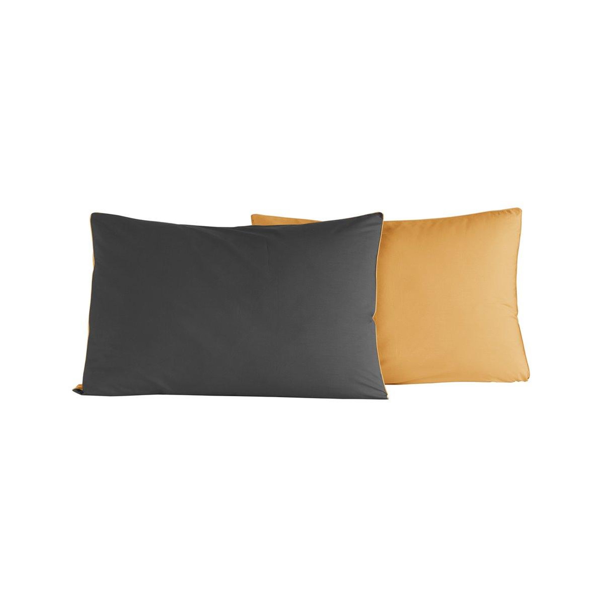 Voir la diapositive 1 : Sensei Maison Lot de 2 taies d'oreiller bicolores en percale coton DOZMARY