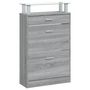 Voir la diapositive 5 : VIDAXL Armoire à chaussures Sonoma gris 63x24x104 cm Bois d ingénierie