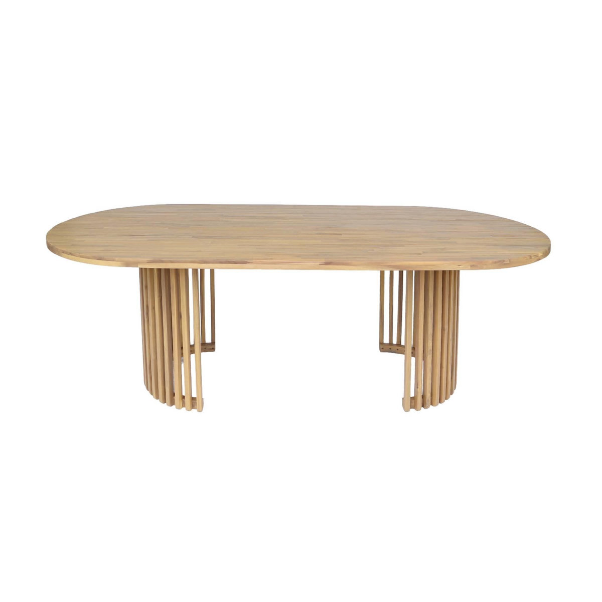 SWEEEK Table de jardin bois d'acacia 6 places naturel - Alora