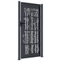 Voir la diapositive 4 : VIDAXL Portail de jardin anthracite 105x180 cm acier design de bambou