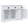 Voir la diapositive 5 : VIDAXL Buffet avec 3 portes MDF et Bois de pin 105x35x77,5 cm