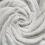 SOLEIL D'OCRE Plaid en flanelle 140x200 cm CALIN blanc, par Soleil d'Ocre
