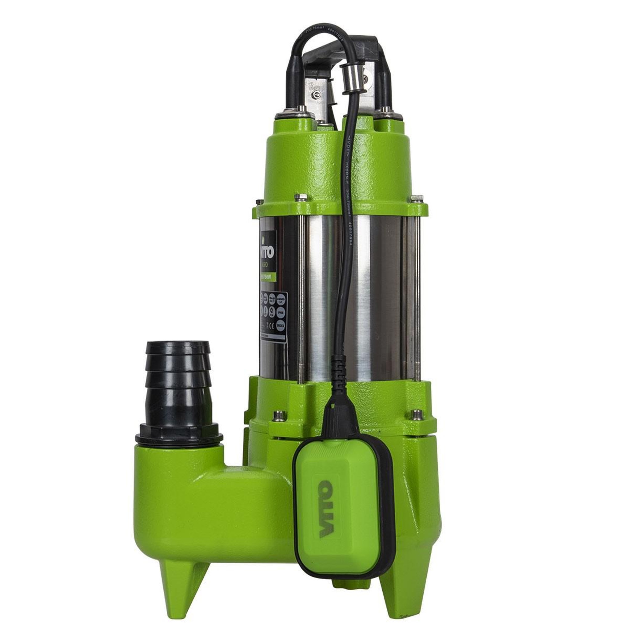 Voir la diapositive 5 : VITO Pompe de relevage eaux usées 1100w regards egouts caves inondées cuve acier inoxydable vito
