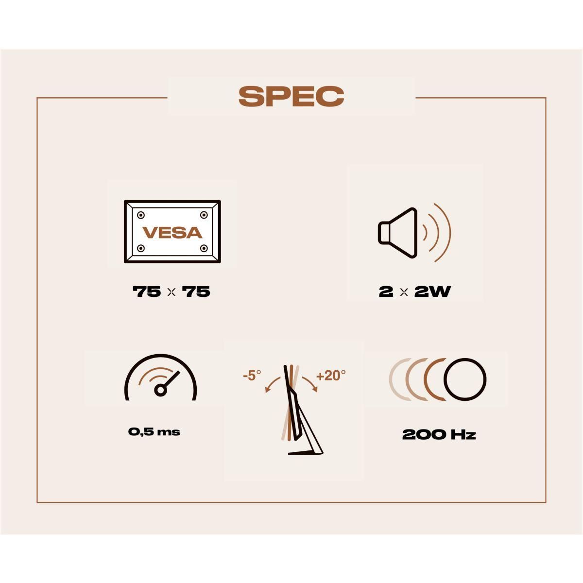 JAPANNEXT Ecran PC Gamer JN-I238FHD200F 24''