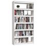 Voir la diapositive 4 : VIDAXL Bibliotheque/Separateur de piece Blanc 100x30x200 cm Pin massif