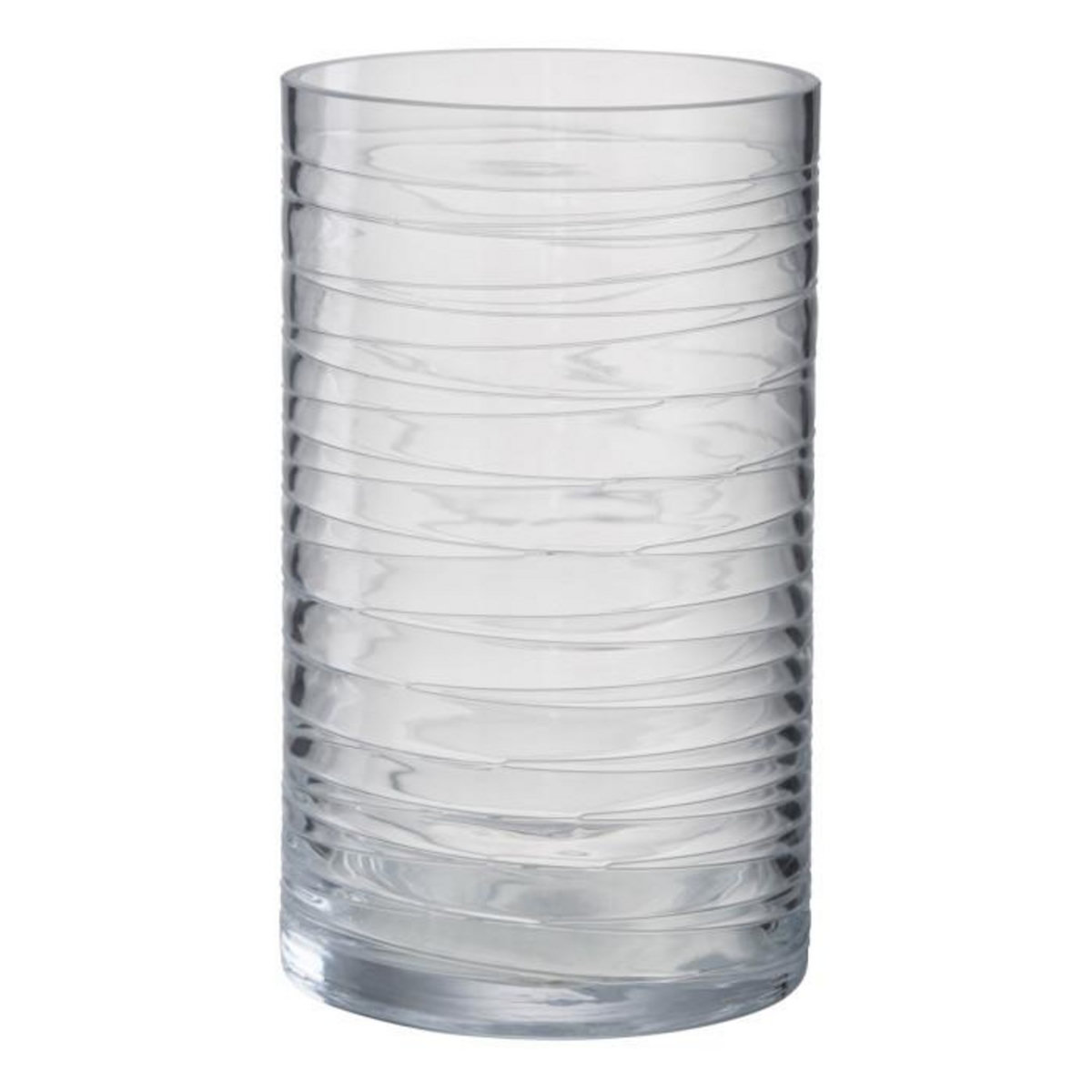 Paris Prix Photophore Design  Lignes Verre  22cm Transparent