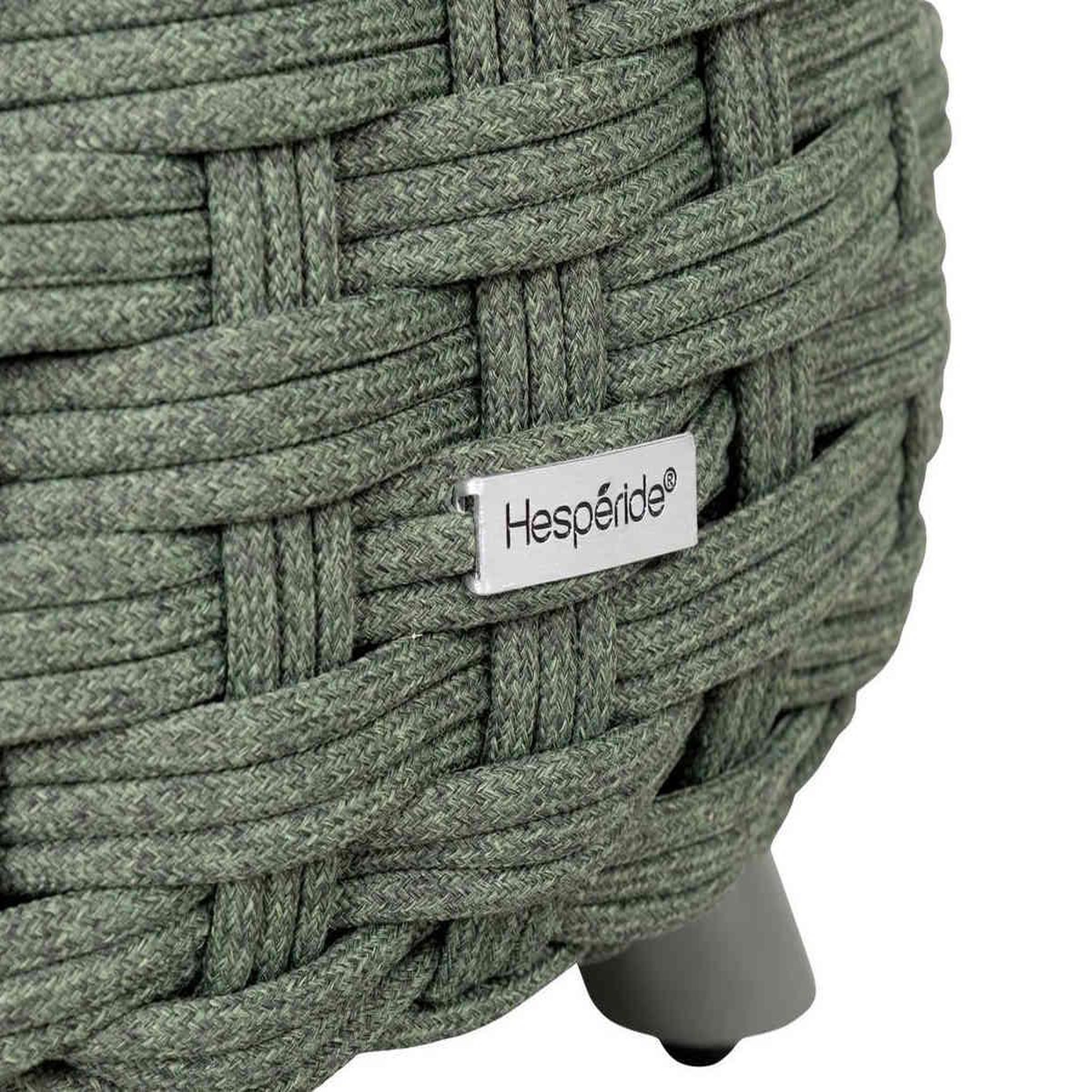 Voir la diapositive 2 : HESPERIDE Pouf de jardin tressé rond OBBAE