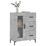 Voir la diapositive 3 : VIDAXL Buffet gris beton 69,5x34x90 cm bois d'ingenierie