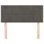 Voir la diapositive 3 : VIDAXL Tete de lit Gris fonce 100x5x78/88 cm Velours