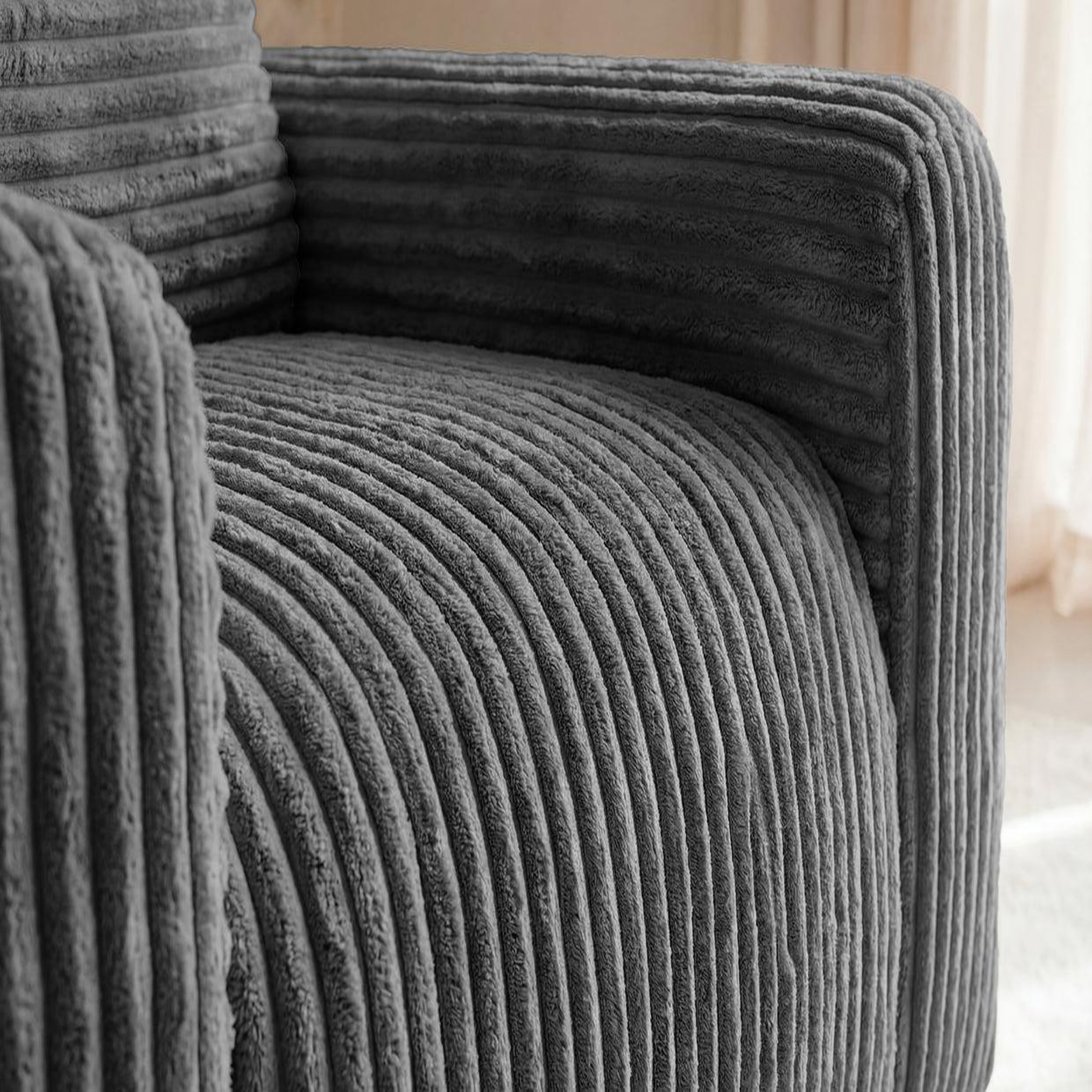 Voir la diapositive 5 : CASANOVA PARIS Elvis - fauteuil gros velours côtelé