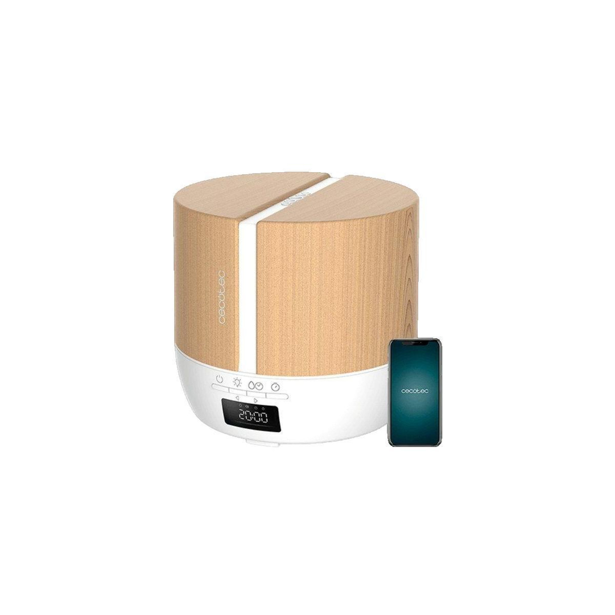 CECOTEC Diffuseur d'huiles essentielles Cecotec PureAroma 550 blanc avec Bluetooth