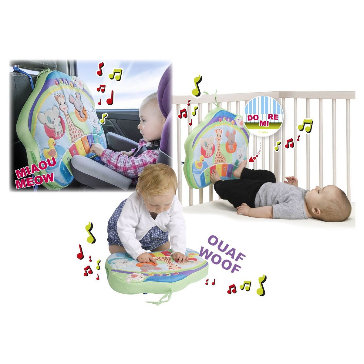 VULLI Tableau d'éveil interactif Sophie la girafe