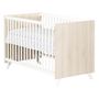 Voir la diapositive 3 : BABY PRICE  Lit bébé sommier réglable  60x120cm SCANDI coloris naturel  