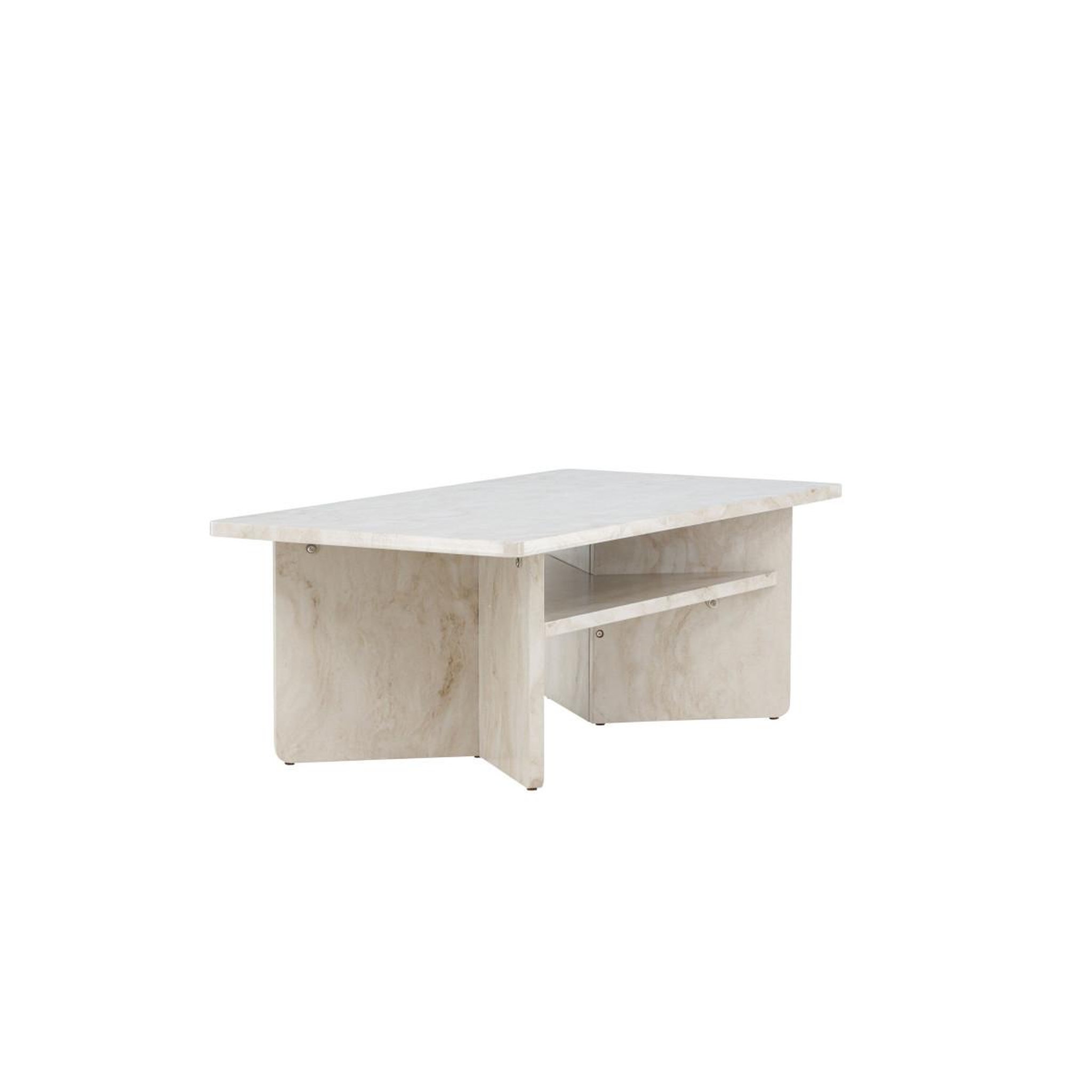 Voir la diapositive 3 : Paris Prix Table basse effet marbre  alesund  120cm beige