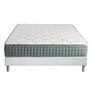 Voir la diapositive 5 : IDLITERIE Ensemble matelas Ressort 7 zones HYGGE + Sommier + couette + oreillers Fabriqué en France