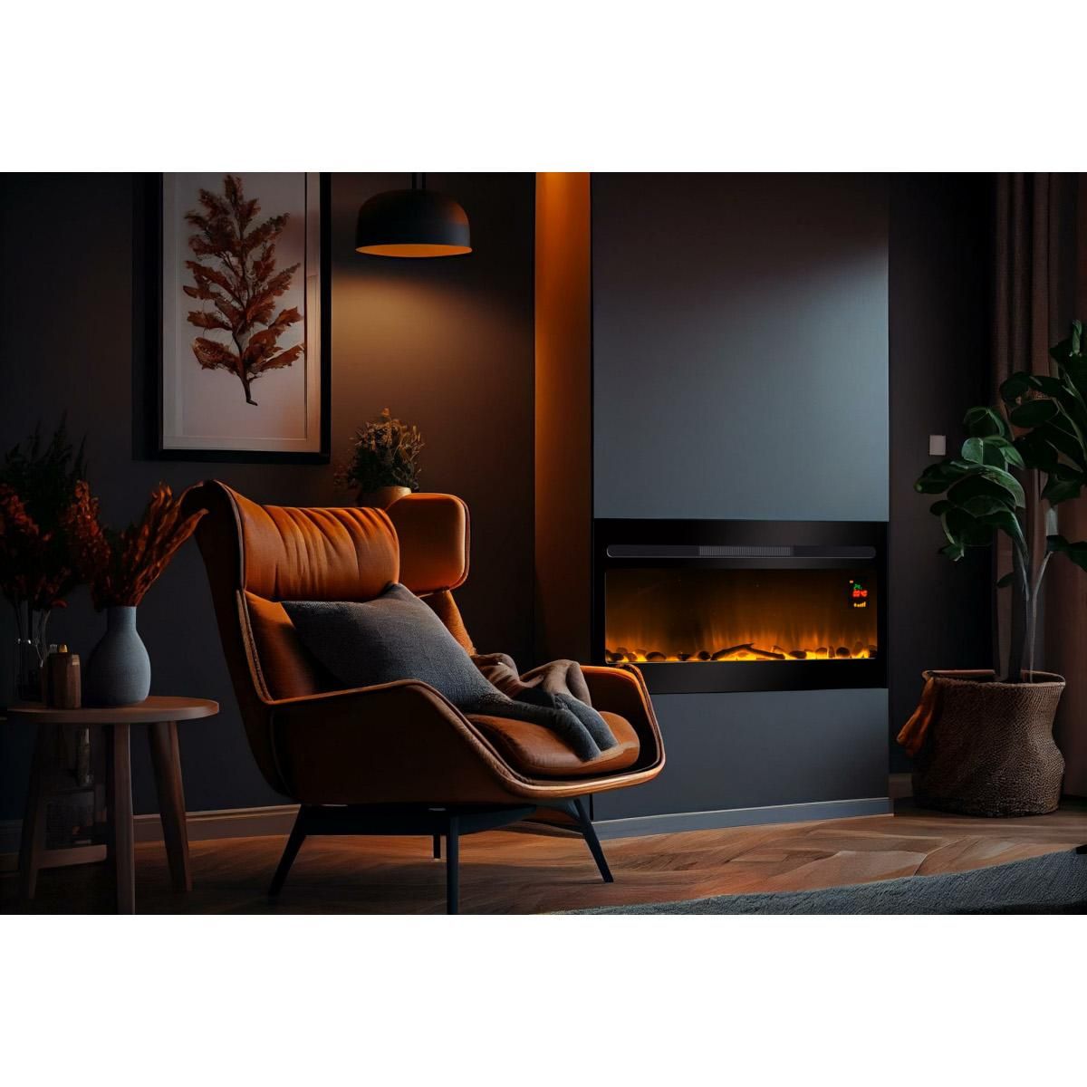 Chemin'arte Cheminée électrique 2000w avec télécommande - 242