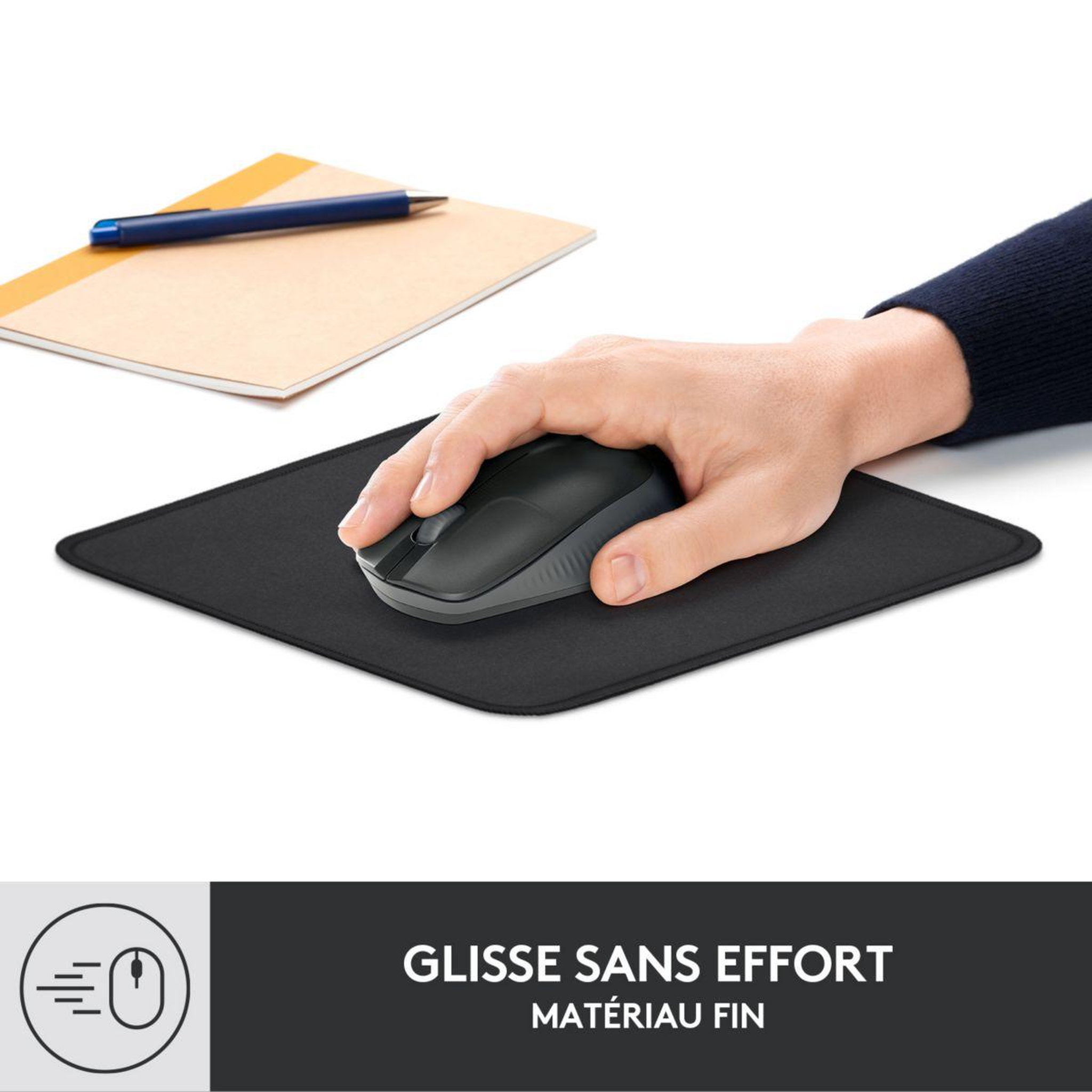 Voir la diapositive 2 : Logitech Tapis de souris souris - Graphite