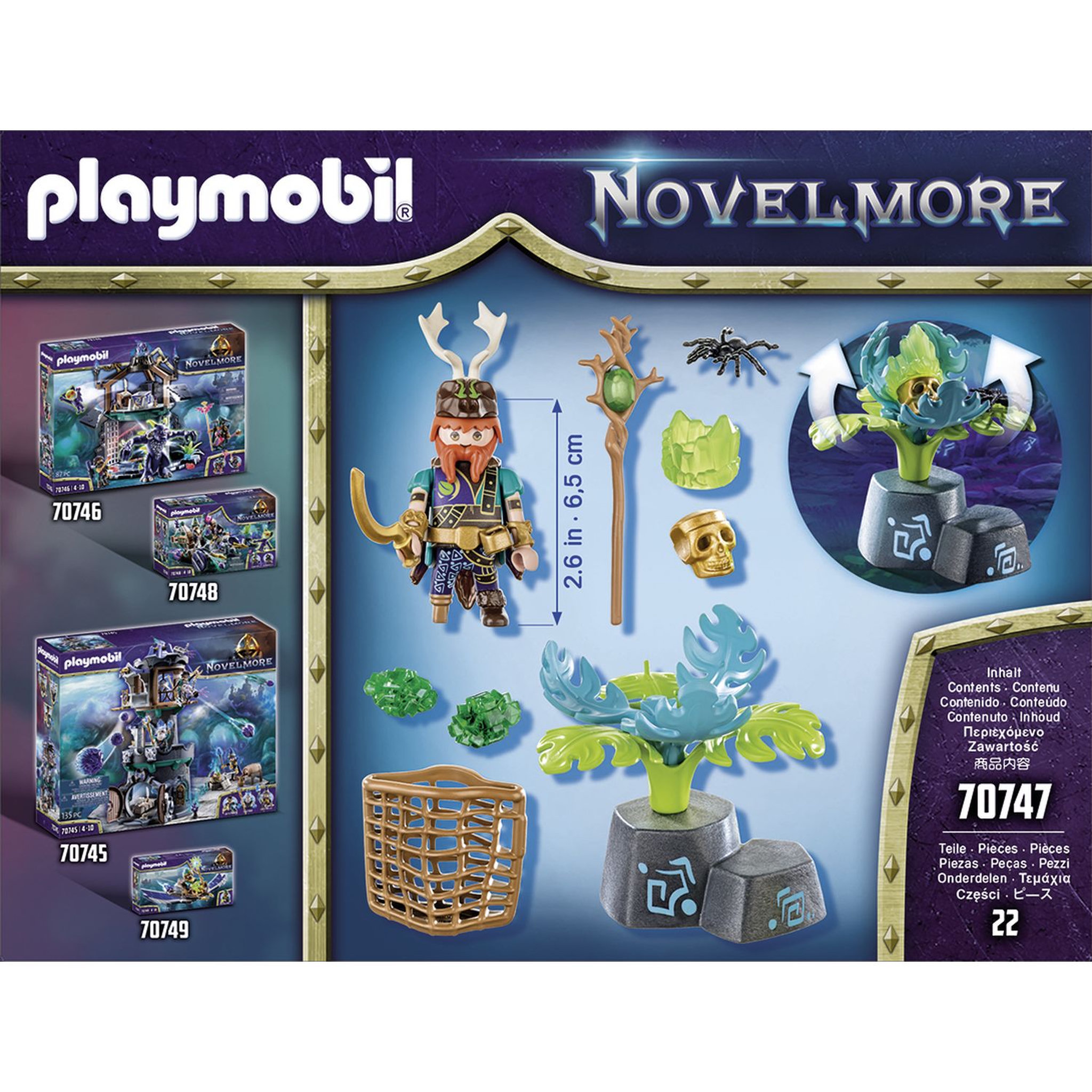Voir la diapositive 2 : PLAYMOBIL 70747 - Novelmore - Violet Vale - Magicien des plantes 