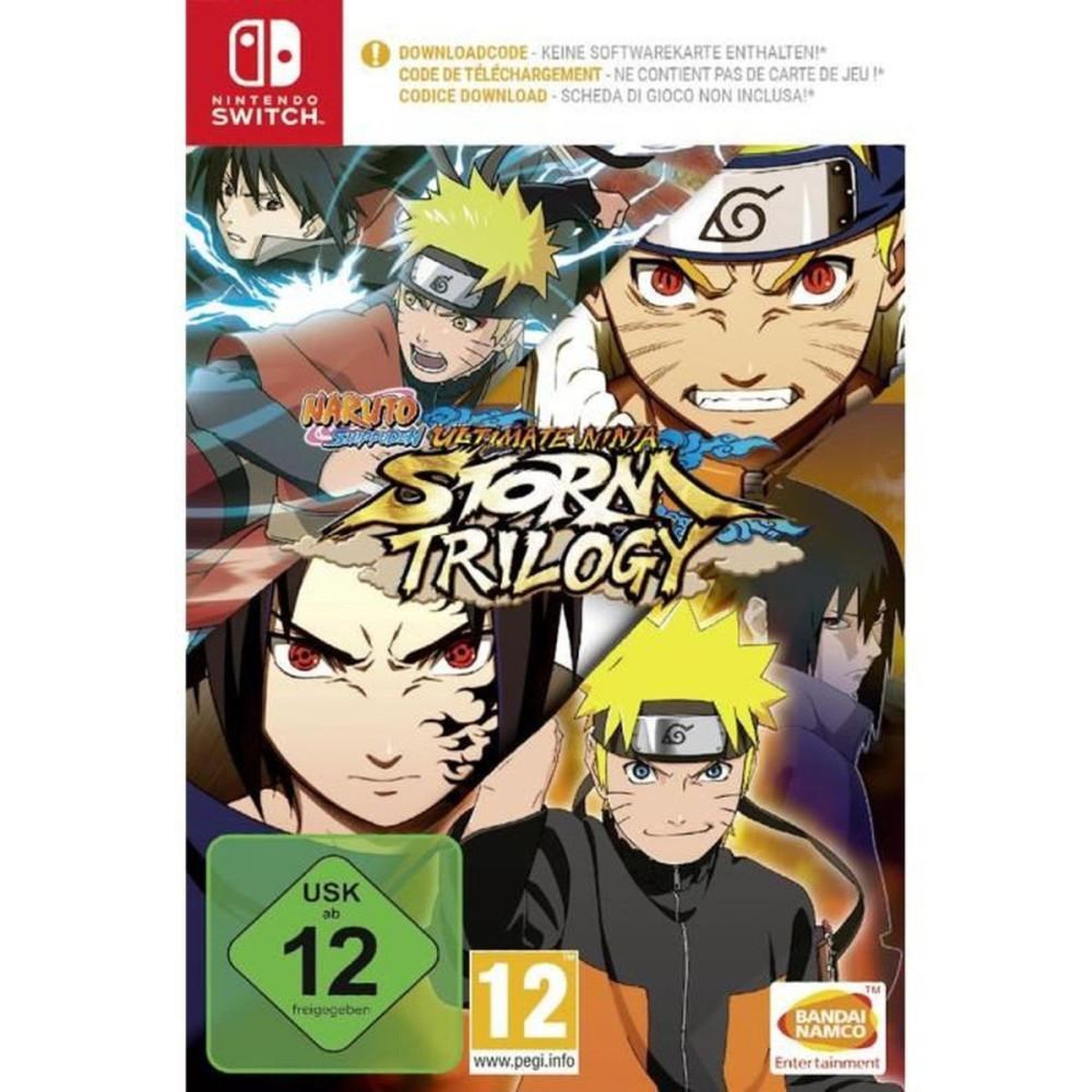 BANDAI NAMCO ENTERTAINMENT Jeu de combat Naruto Ultimate Ninja Storm Trilogy sur Nintendo Switch (code de téléchargement)