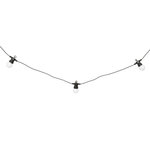 ATMOSPHERA Guirlande d'Extérieur Solaire 10 LED  Soa  800cm Noir & Blanc