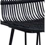 Voir la diapositive 4 : Paris Prix Tabouret de Bar Design en Rotin  Baloin  94cm Noir