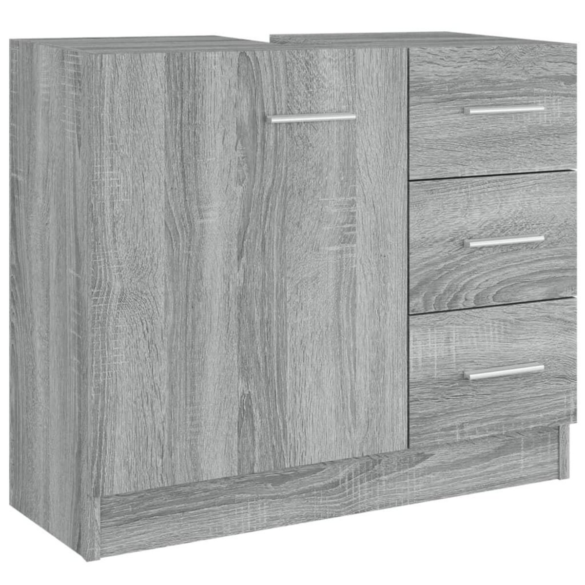 VIDAXL Armoire de lavabo Sonoma gris 63x30x54 cm Bois d'ingenierie