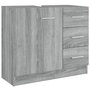 Voir la diapositive 2 : VIDAXL Armoire de lavabo Sonoma gris 63x30x54 cm Bois d'ingenierie