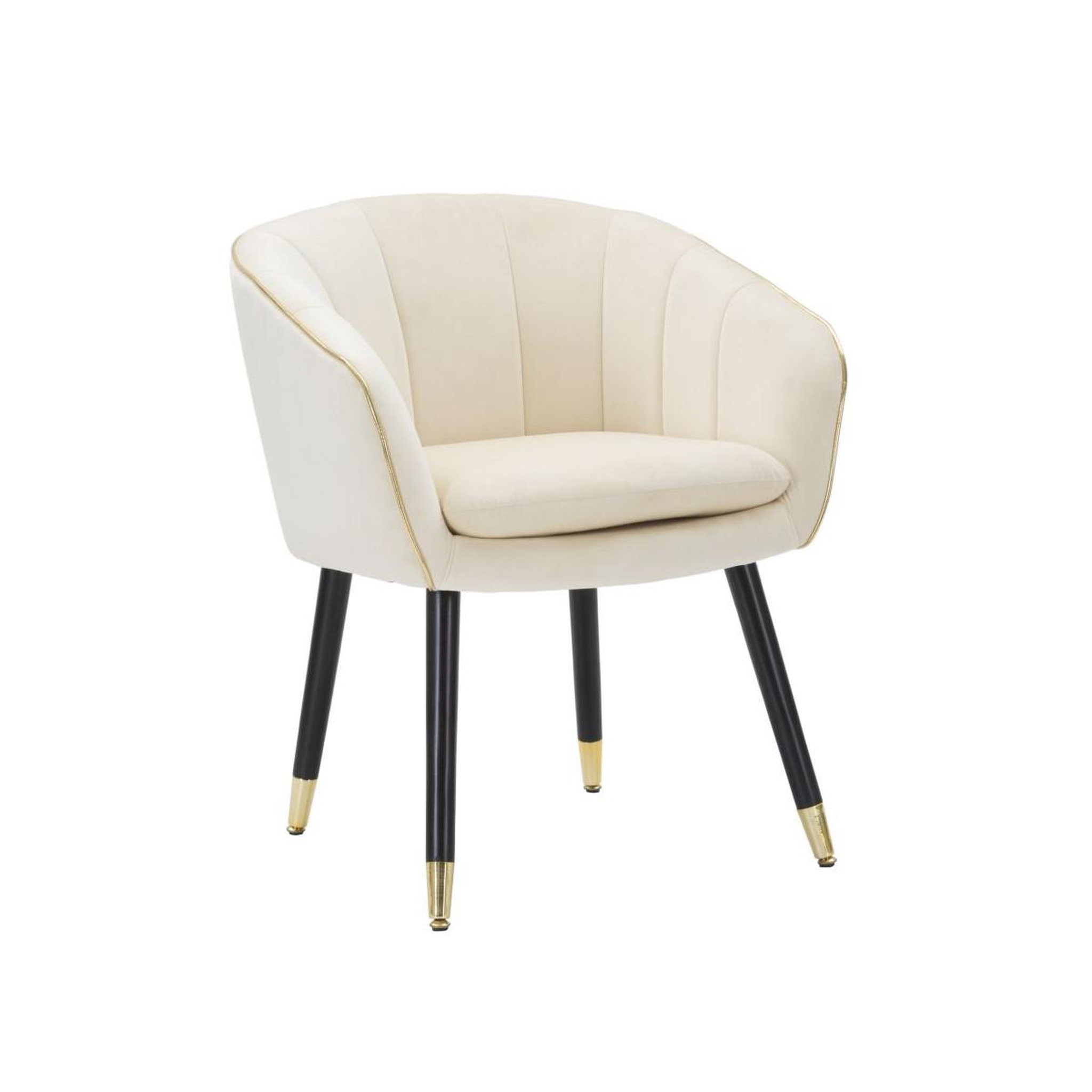 Paris Prix Fauteuil design en tissu  paris  78cm crème