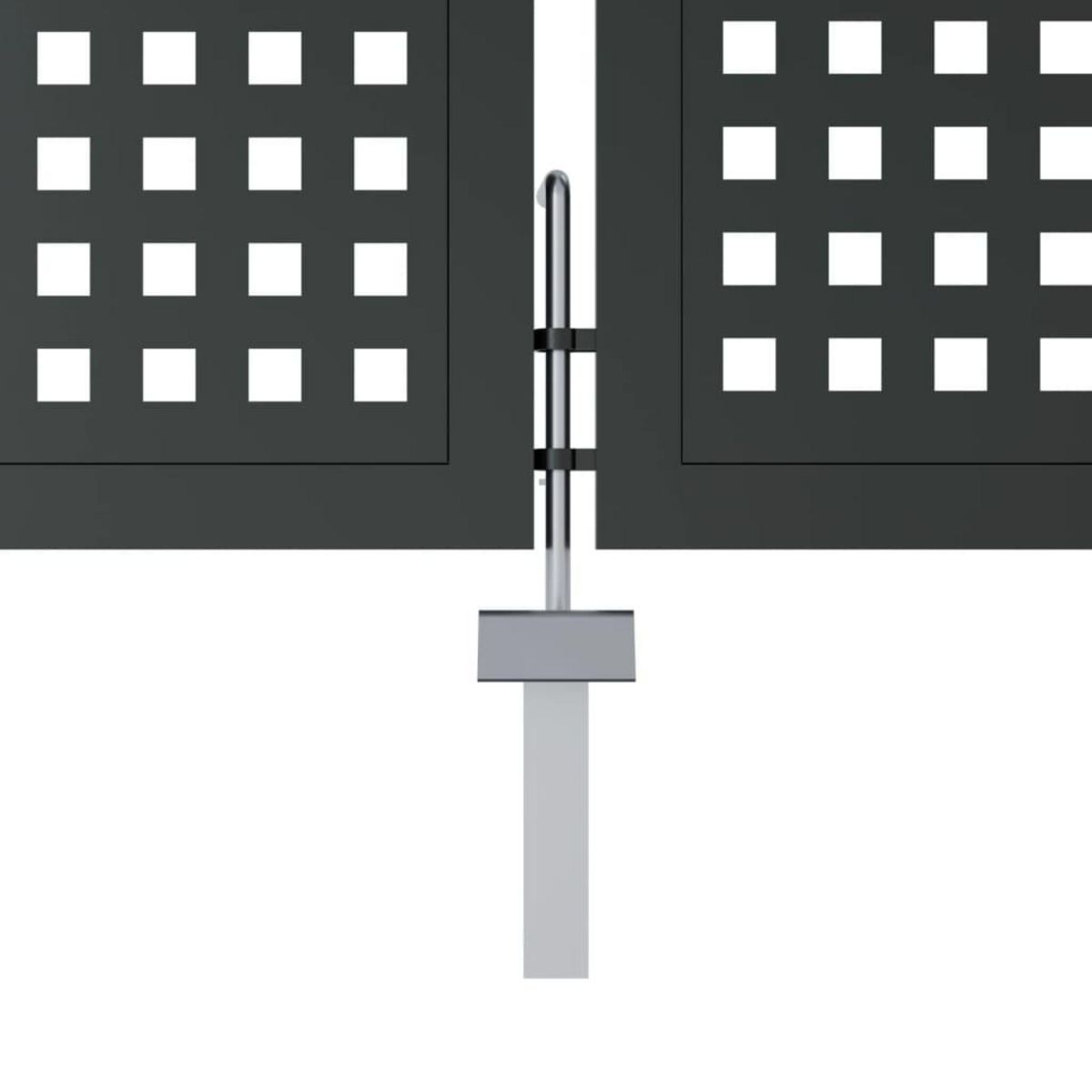 VIDAXL Portail de jardin anthracite 300 x 150 cm acier