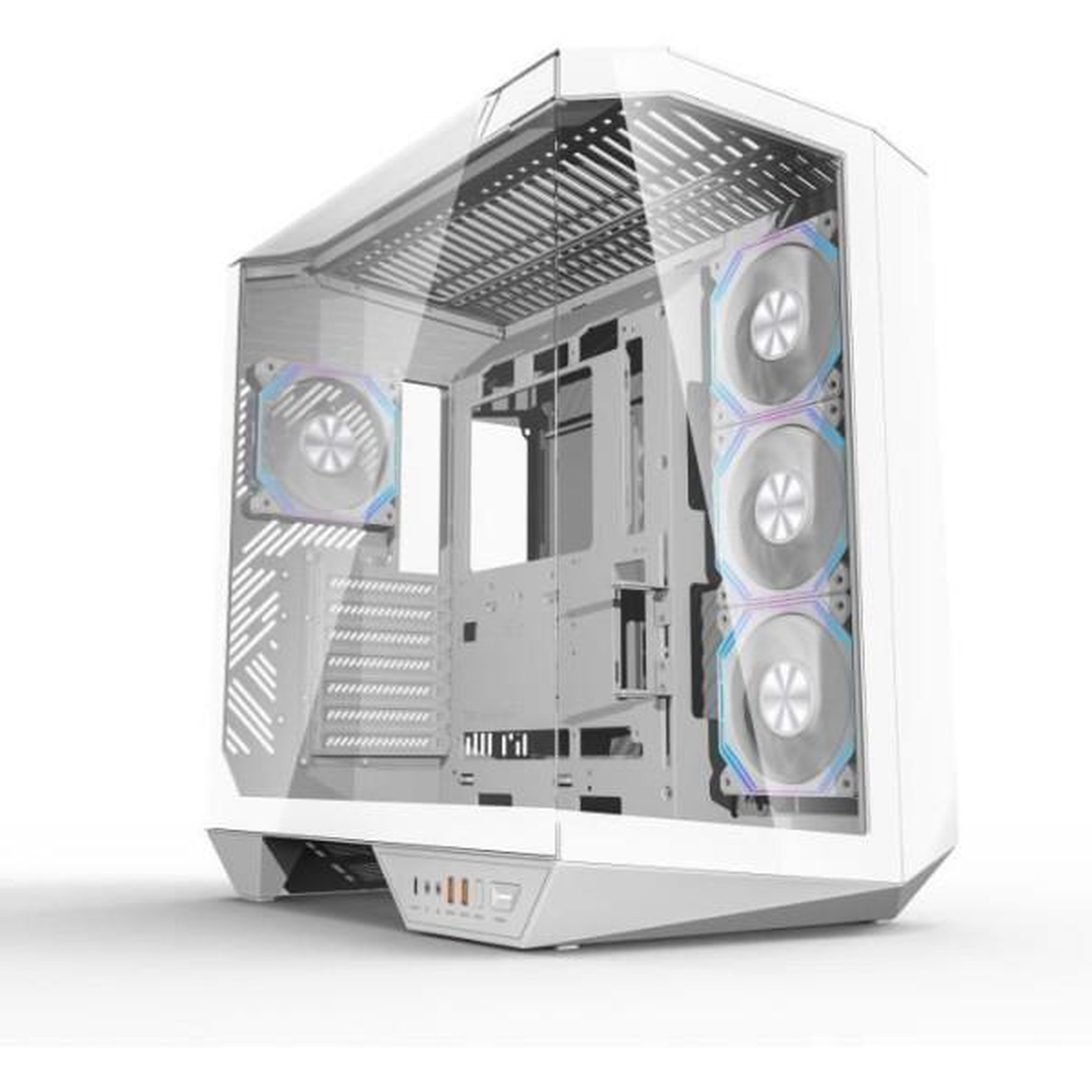 N/A Boitier sans alimentation - Cube - Format ATX - DARKFLASH DY470 - Blanc
