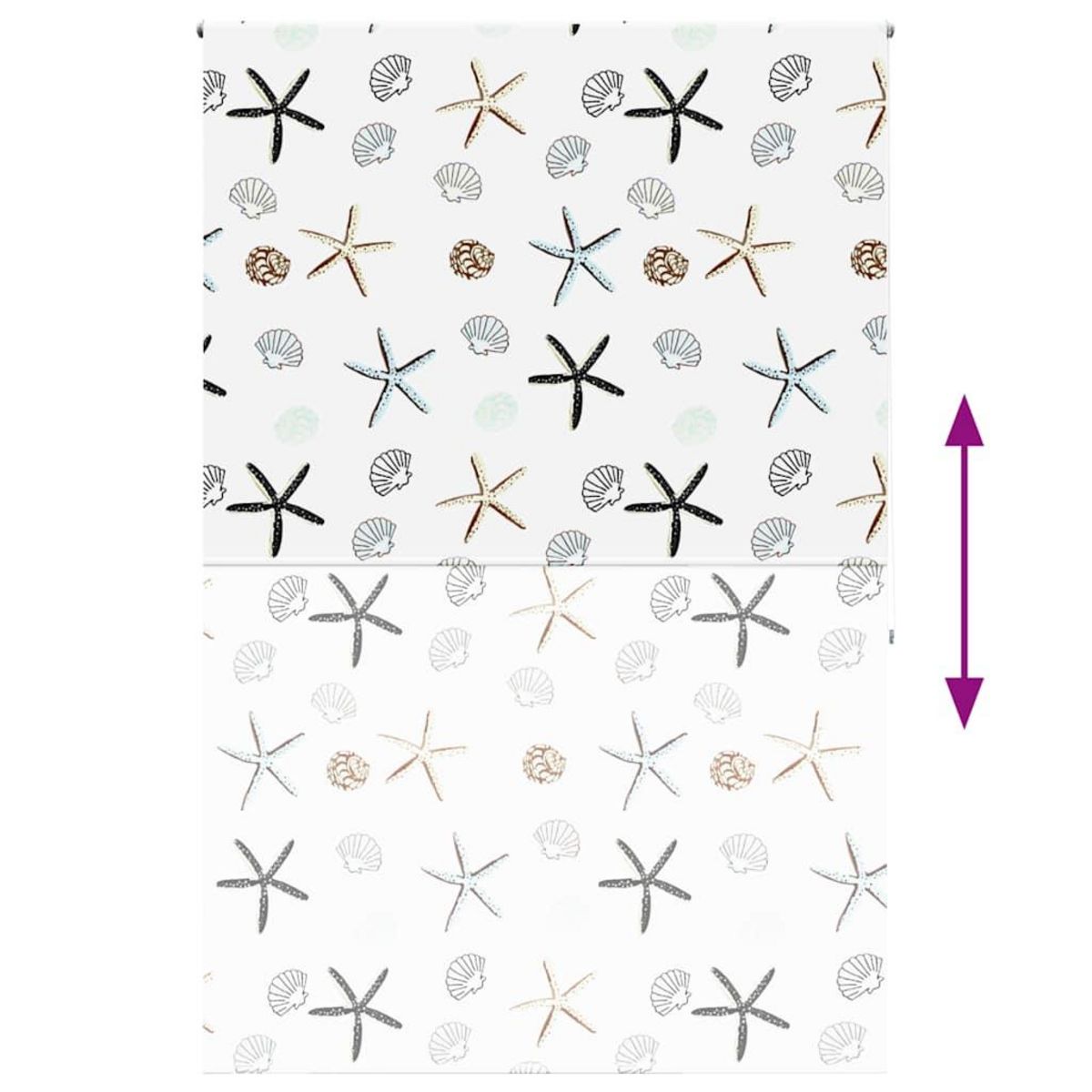 VIDAXL Store enrouleur de douche 150x240 cm largeur du tissu 146 cm