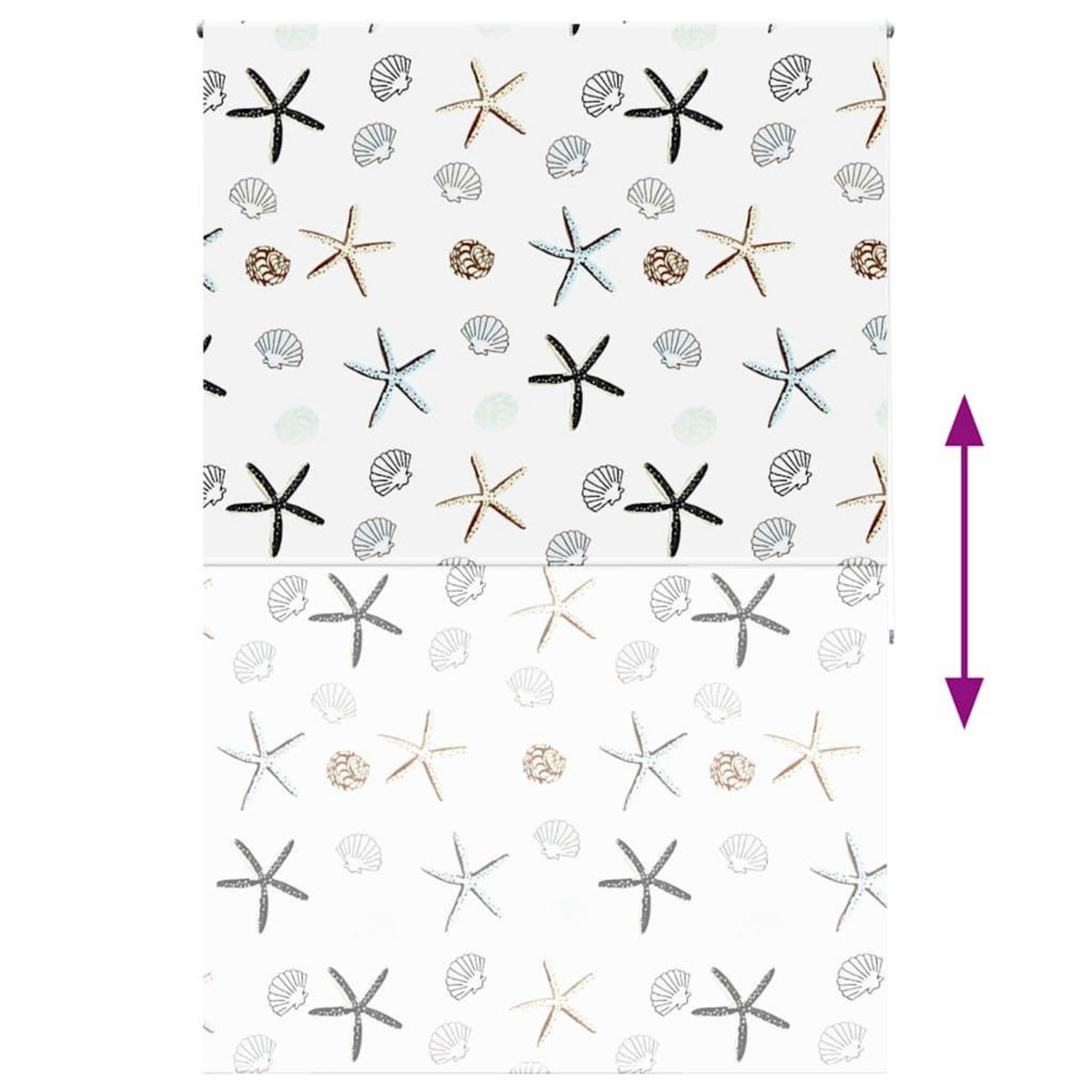 VIDAXL Store enrouleur de douche 150x240 cm largeur du tissu 146 cm