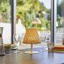 Voir la diapositive 2 : Lumisky Lampe de table sans fil LED IBIZA Beige Bambou H26CM