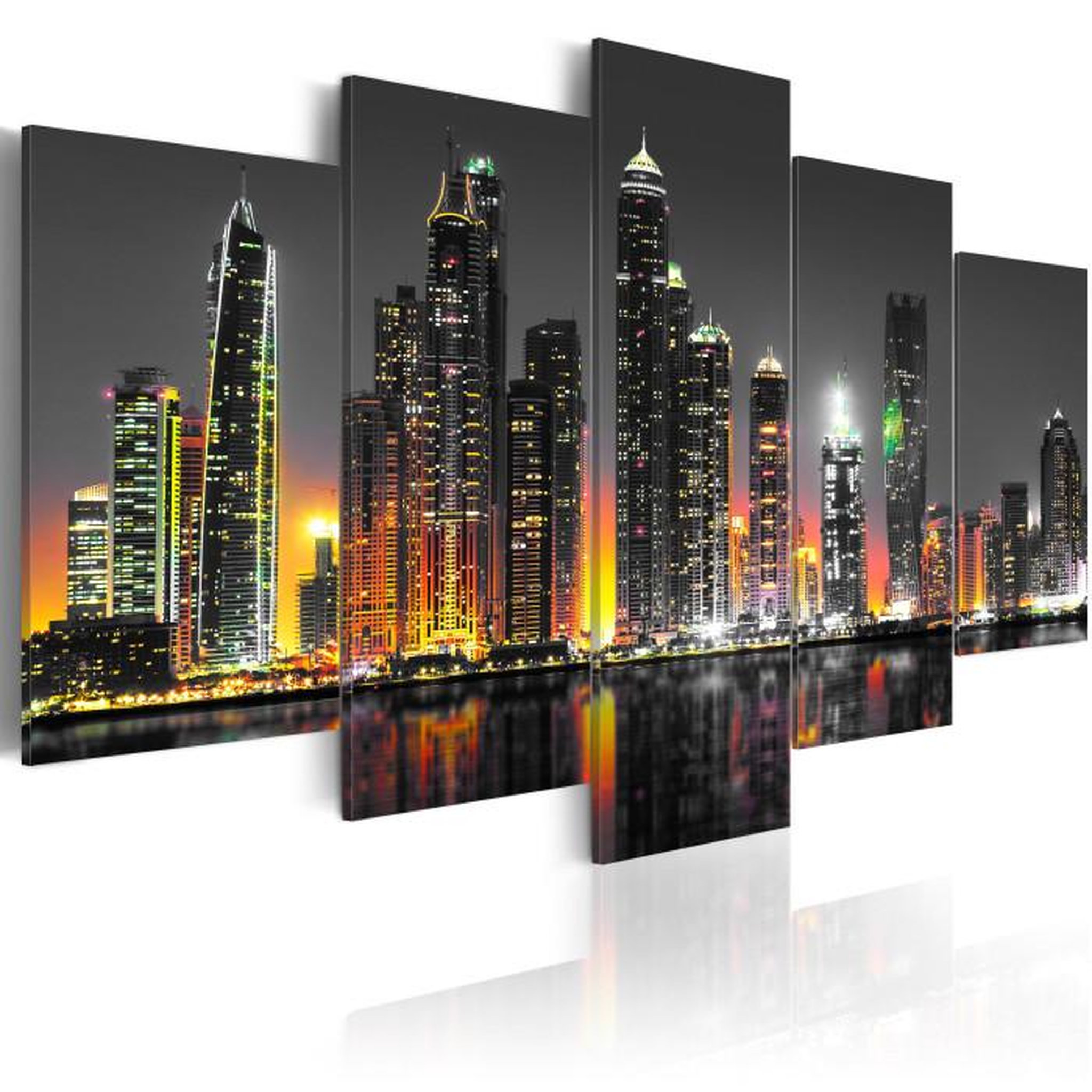 Paris Prix Tableau Imprimé  Desertic City. Coloris disponibles : Multicolore
