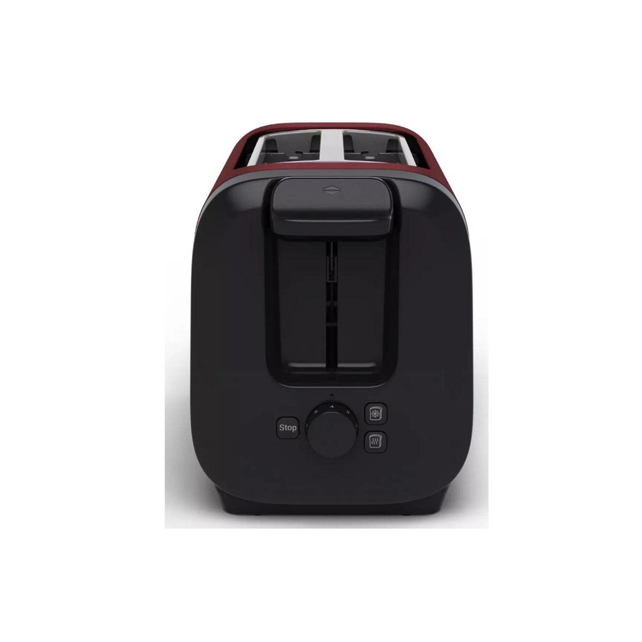 Voir la diapositive 2 : MOULINEX Grille-pain 2 fentes 800w bordeaux - lt5s05e0