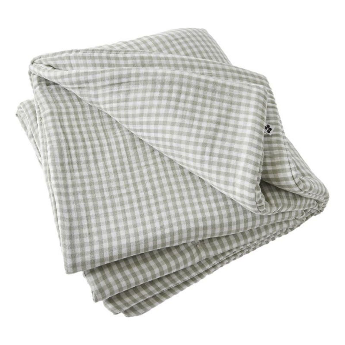 L EFFET PAPILLON Bout de lit 90 x 200 cm  Vickie  Tissé teint  Gaze de Coton  -  - 90 x 200 cm