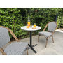 Voir la diapositive 6 : Paris Prix Ensemble Table de Jardin & 2 Chaises  Bistro  60cm Bleu