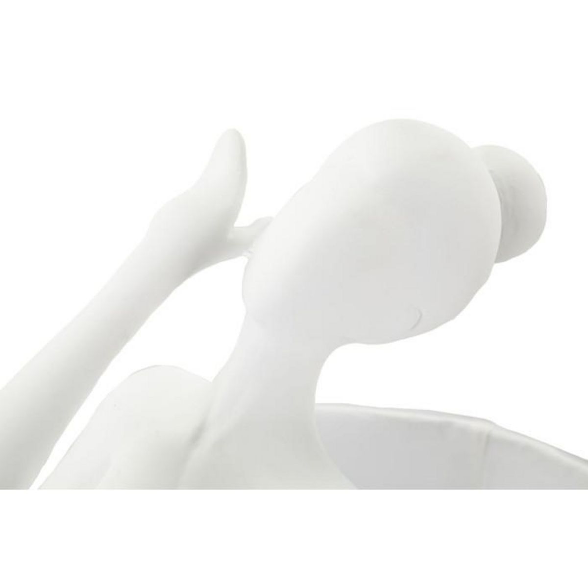 Paris Prix Lampe à Poser en Résine  Ballet  62cm Blanc