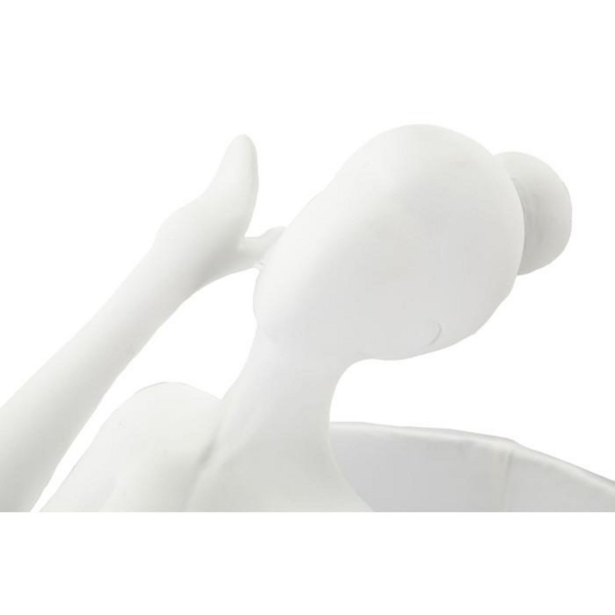 Paris Prix Lampe à Poser en Résine  Ballet  62cm Blanc