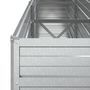 Voir la diapositive 6 : VIDAXL Lit sureleve de jardin 240x40x77 cm Acier galvanise Argente