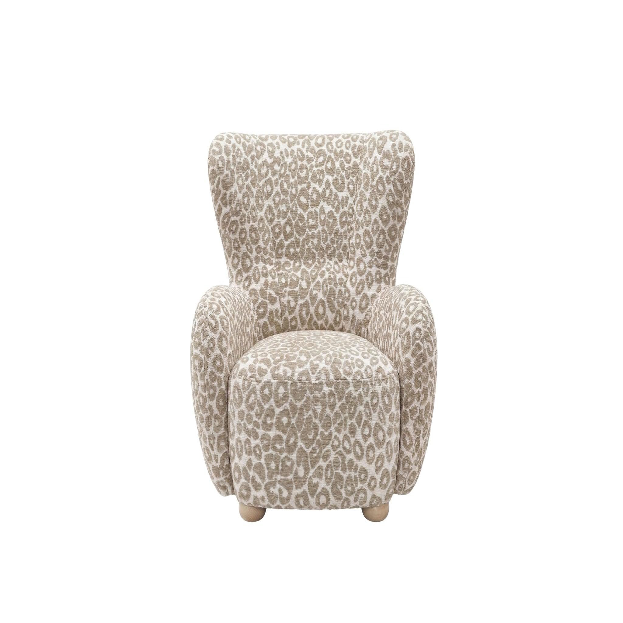 Voir la diapositive 1 : CASANOVA PARIS Lili - fauteuil tissu imprimé animalier