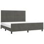 Voir la diapositive 3 : VIDAXL Cadre de lit sans matelas gris fonce 160x200 cm velours