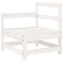 Voir la diapositive 5 : VIDAXL Salon de jardin 6 pcs blanc bois de pin massif