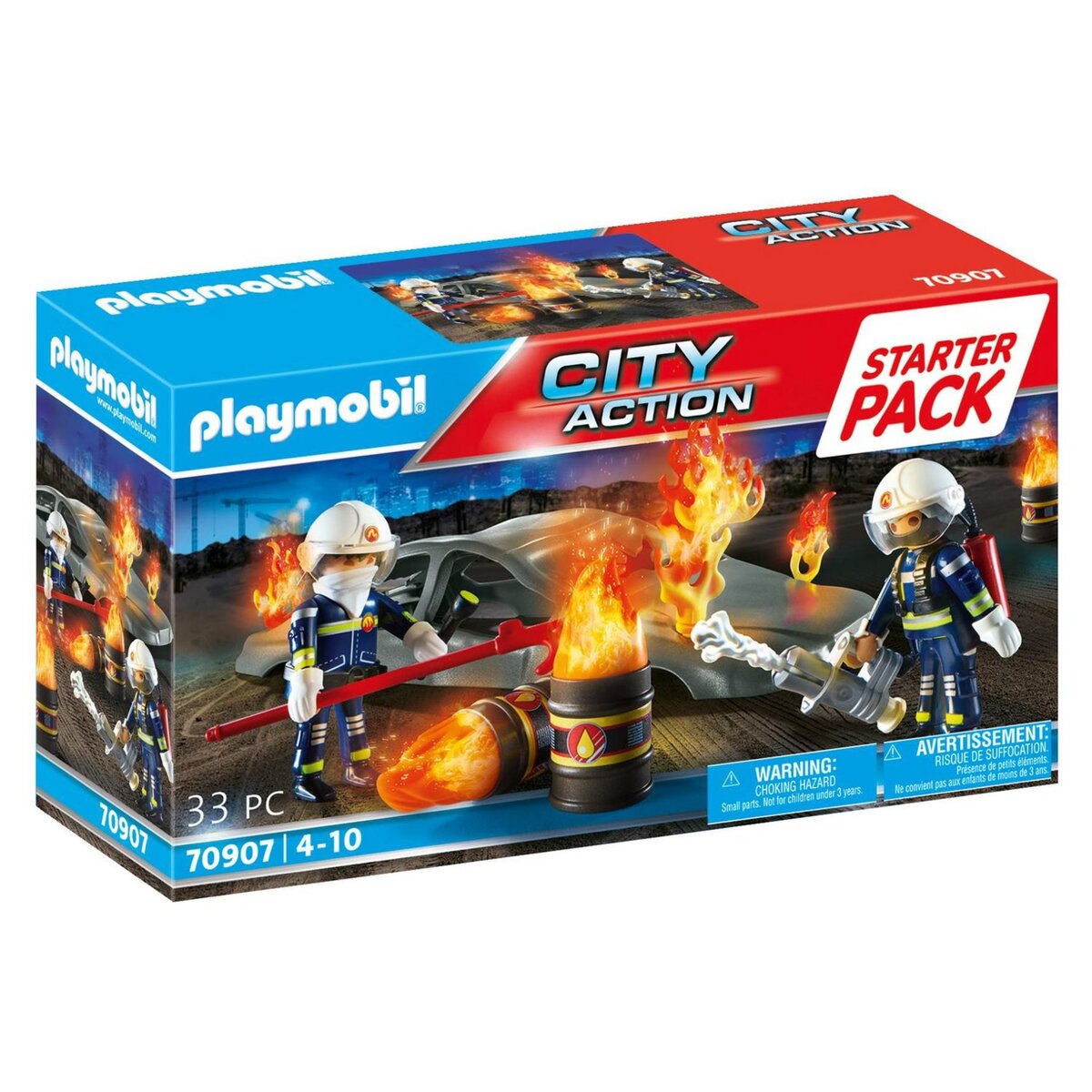 PLAYMOBIL 70907 - City Action - Starter Pack pompier et incendie
