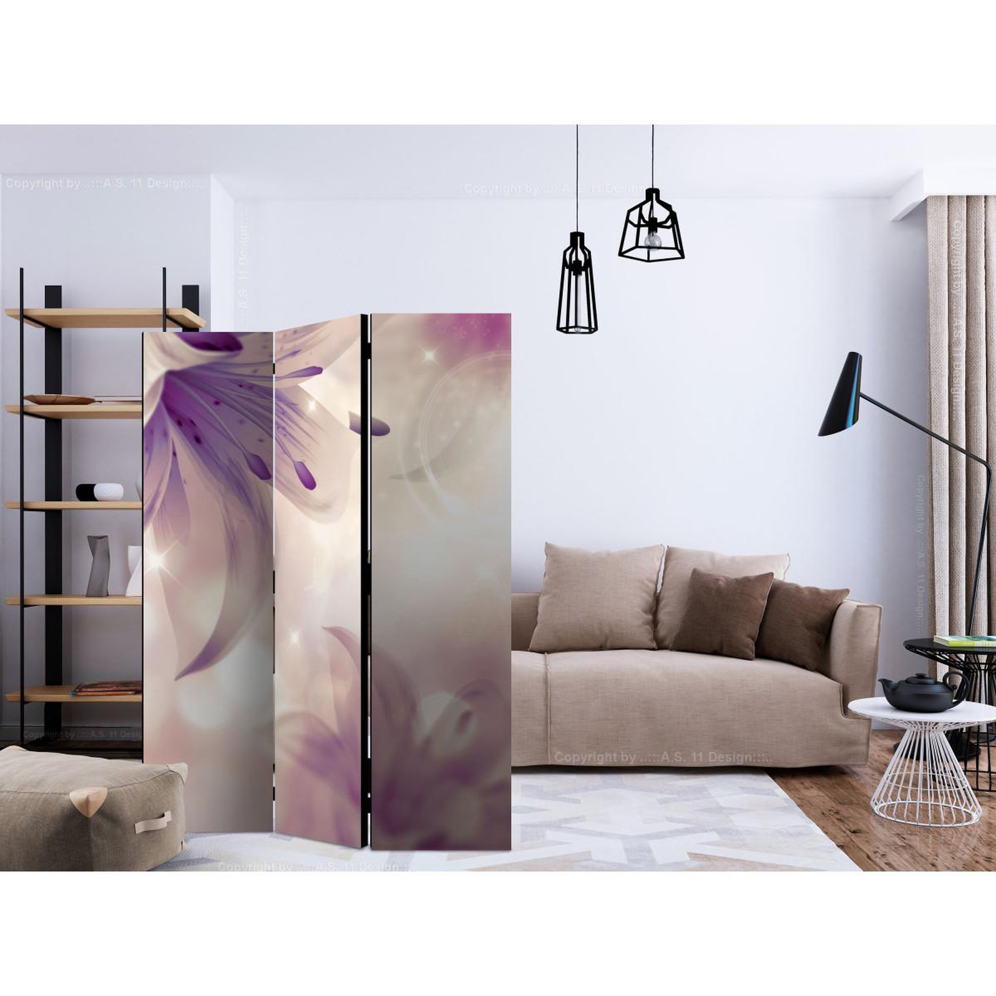 Voir la diapositive 2 : Paris Prix Paravent 3 volets  ballad about gentleness  135x172cm