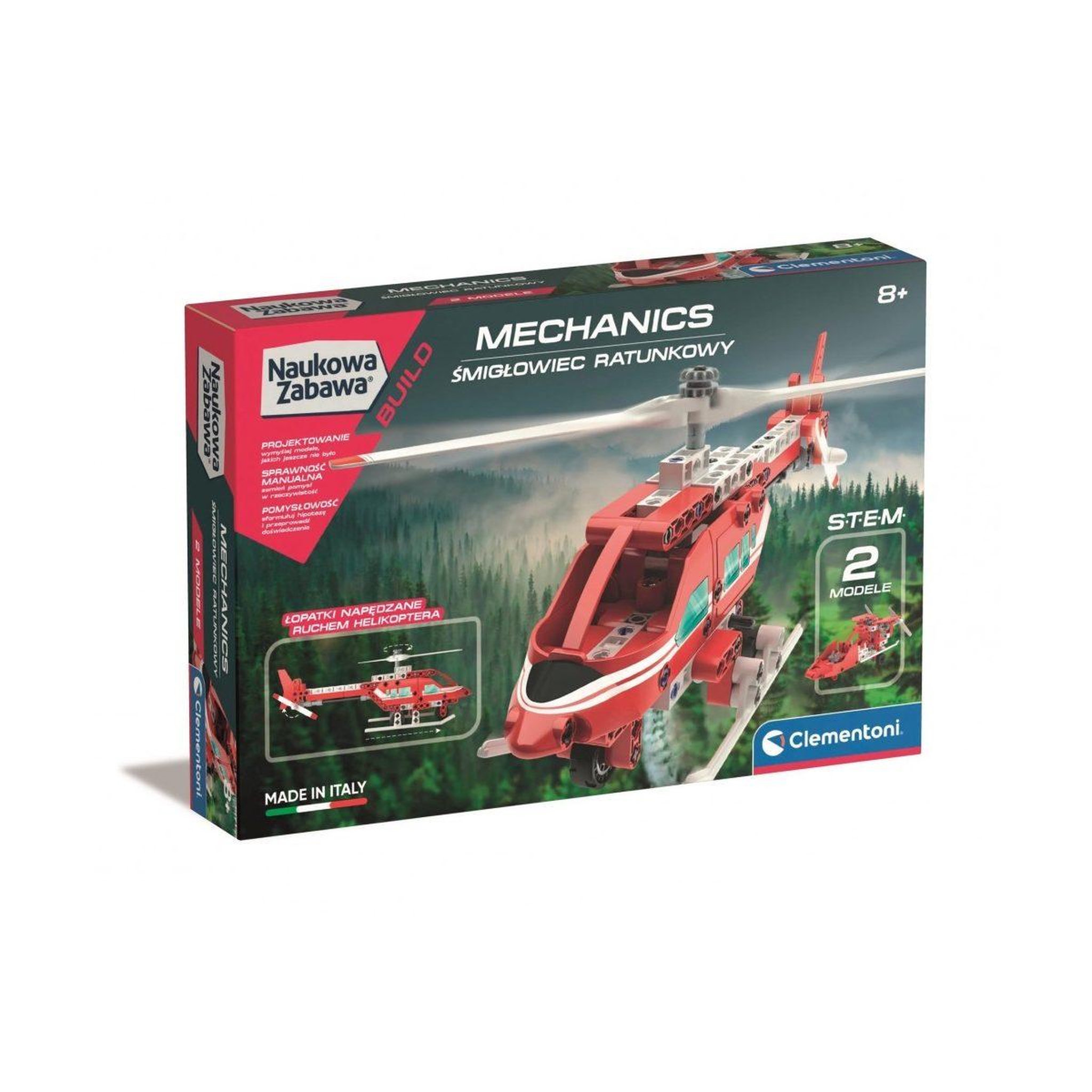 CLEMENTONI Coffret scientifique  50753 science  and  jeu - labo mécanique hélicoptère de secours