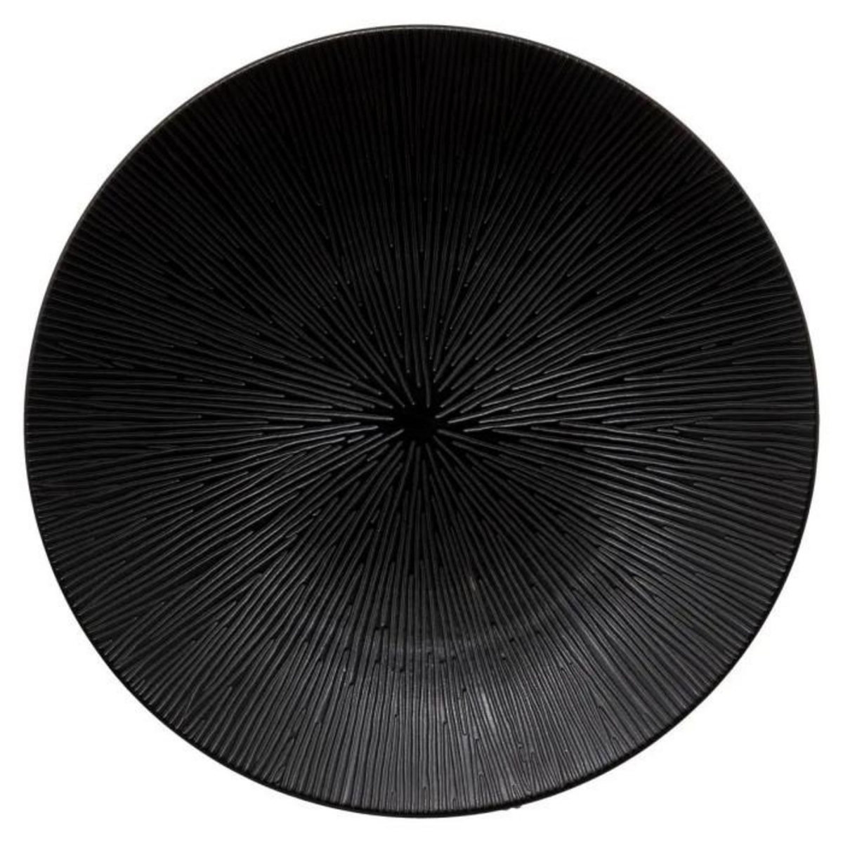 SECRET DE GOURMET Lot de 6 Assiettes Plates  Atelier  27cm Noir